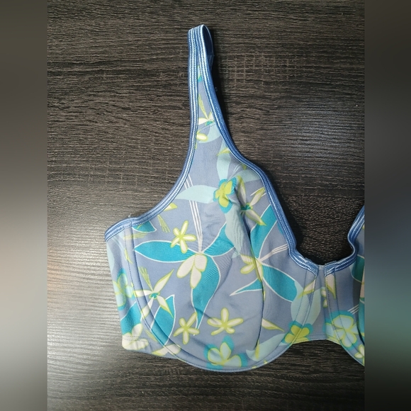 Cacique Floral Cotton Unpadded Underwire Bra 38DD - Picture 3 of 16